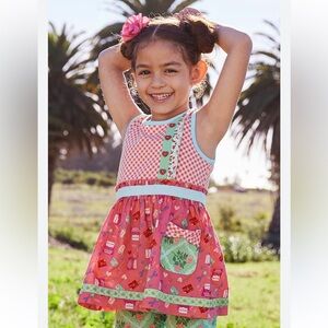GIRLS MATILDA JANE Brilliant daydream Love Letters Tunic SIZE 2